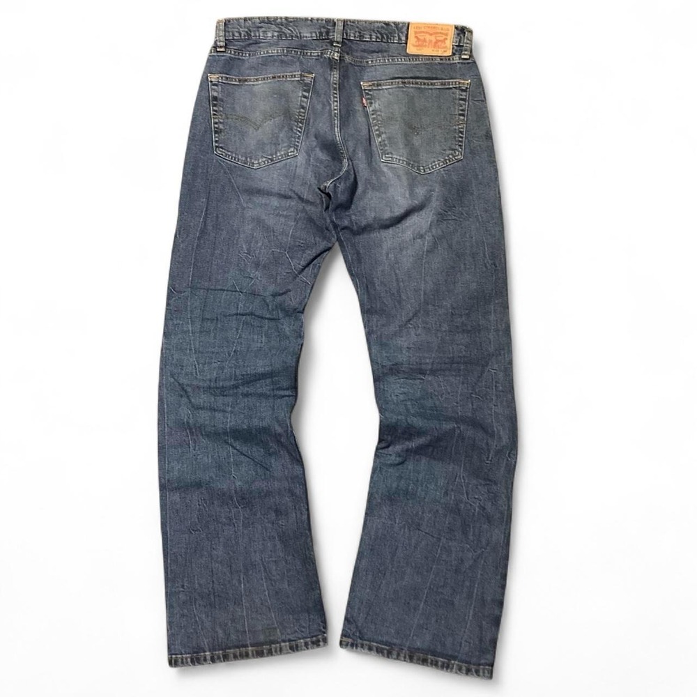 Levi's 527 slim bootcut blue jeans fading grunge y2k style Men's 36/34(36/32)